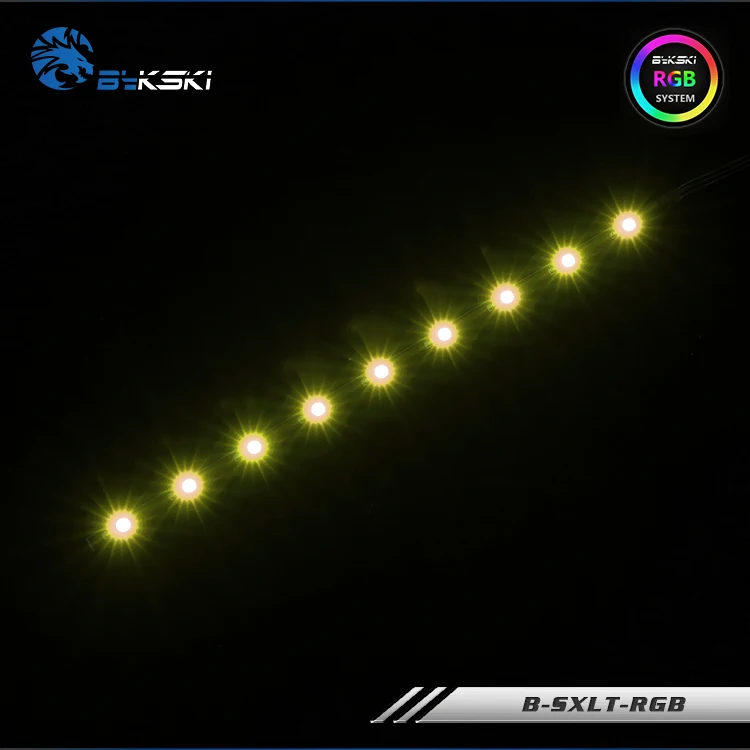 Bykski LED Strip Use for 150mm/200mm/260mm Reservoir / 12V 4PIN RGB / 5V 3PIN A-RGB / Suppost Connect To AURA SYNC