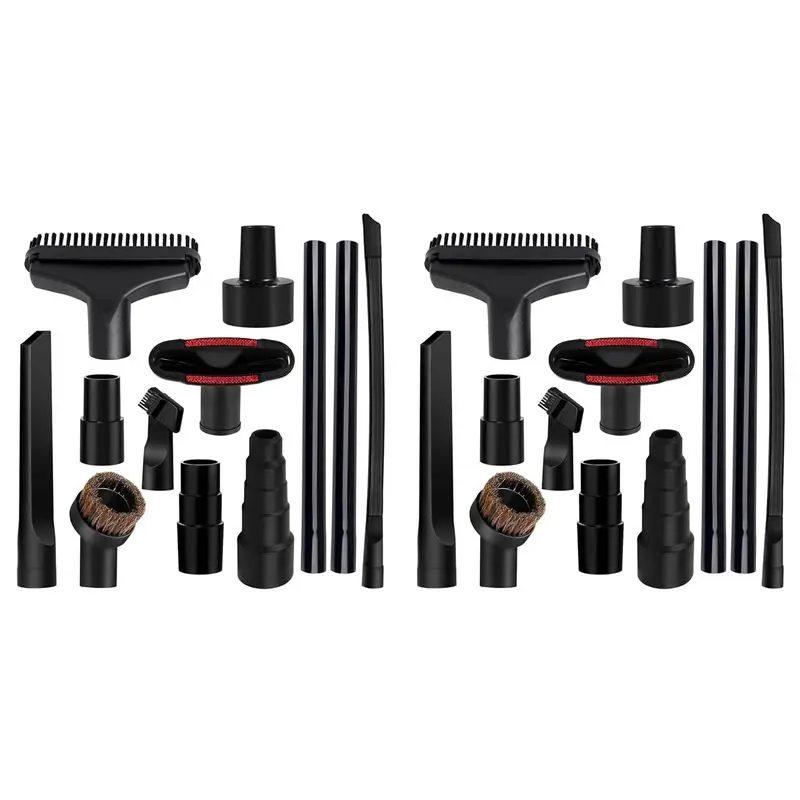 TFTP-24PCS Universal Vacuum Attachments 1-1/4In Vacuum Cleaners Accessories Brush Extension Wand Nozzle Crevice Tool Wet Dry