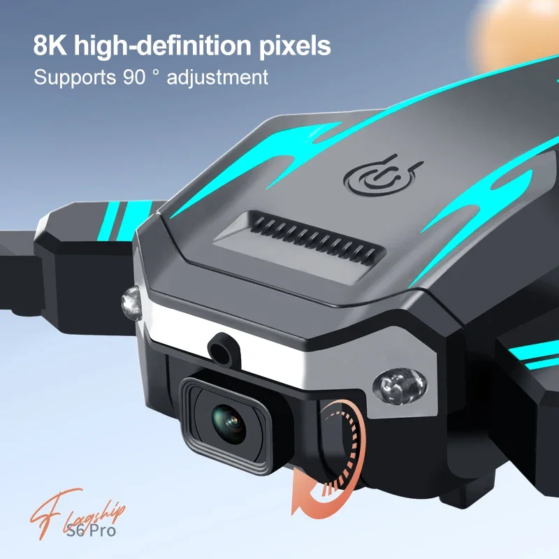 S6 Pro Aerial Drone 8K Dual Camera GPS 5G Intelligent Obstacle Avoidance Optical Flow Positioning Brushless Upgraded RC 10000M