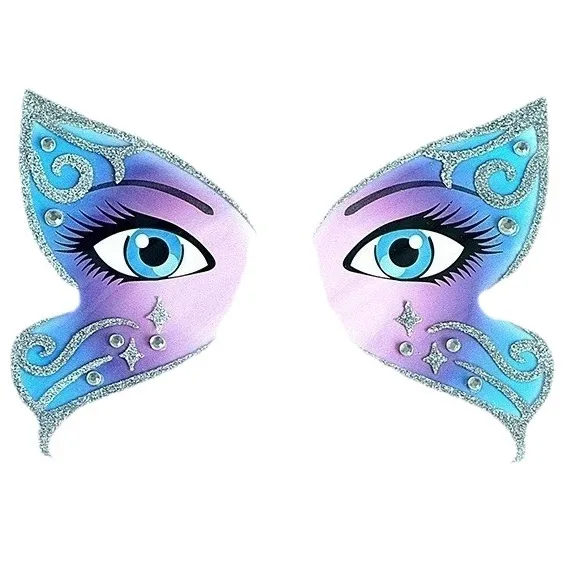 كرنفال عيد الميلاد حفلة الوجه ملصقات الحيوان ملصقات الوجه عيد الحب ملصقات الوجه ملصقات ماكياج ملصقات الأطفال #2