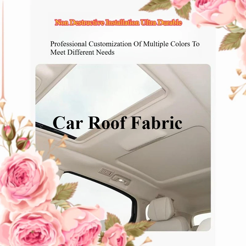

Suede Headliner Fabric Foam Backed for Car Truck Interior Trim Protect Aging Broken Faded Car Sky Roof Fabrics DIY Replacement