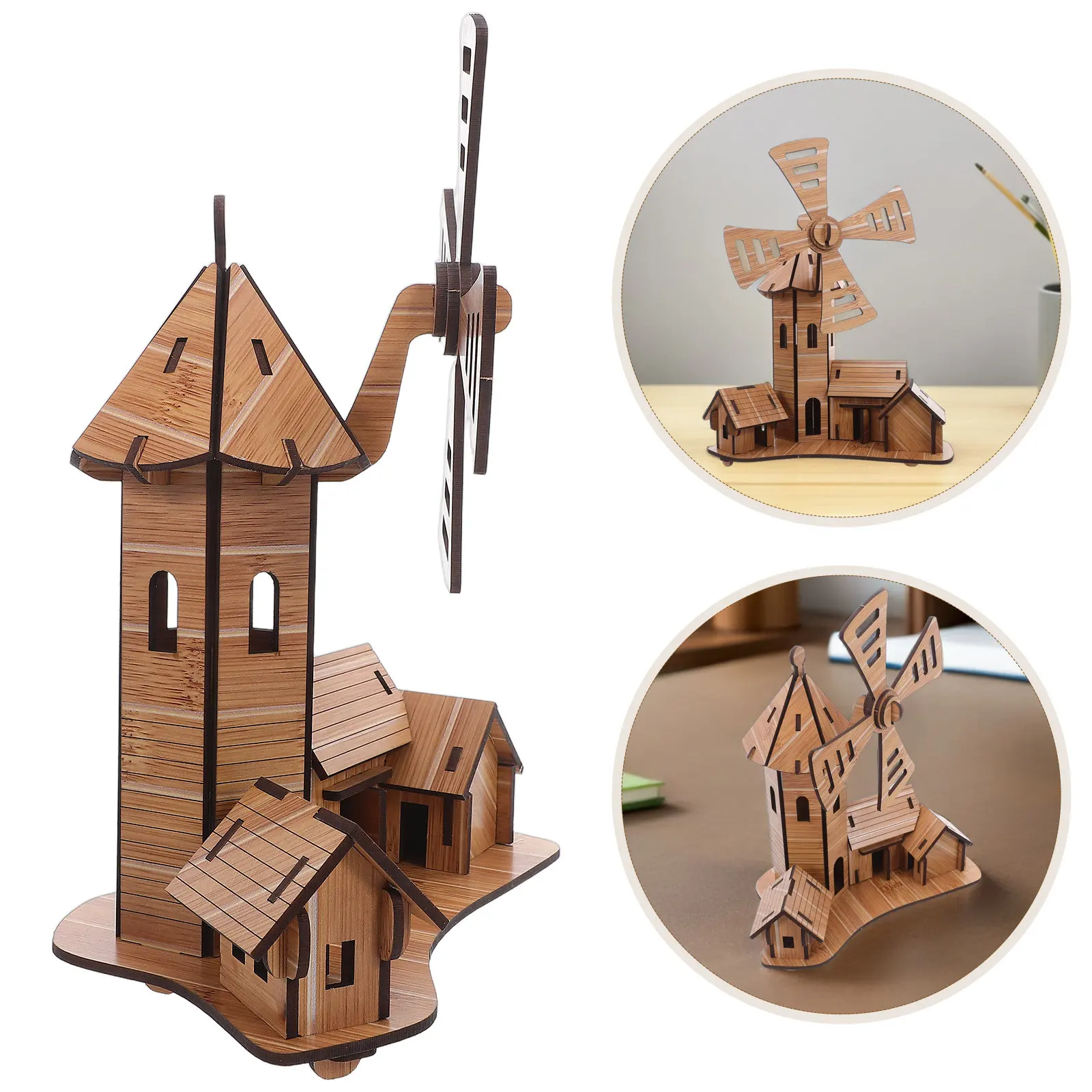 

Набор для сборки 3D-пазла «Ветряная мельница»: творческий DIY-проект, научный эксперимент, поделки, украшение для дома, развивающая STEM-игрушка, механический конструктор