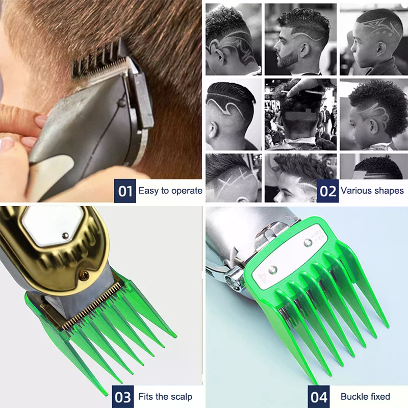 

Набор профессиональных насадок-гребней для машинки для стрижки волос (4/8 шт.) для триммера, сменные насадки для стрижки, ограниченная серия, для салонов