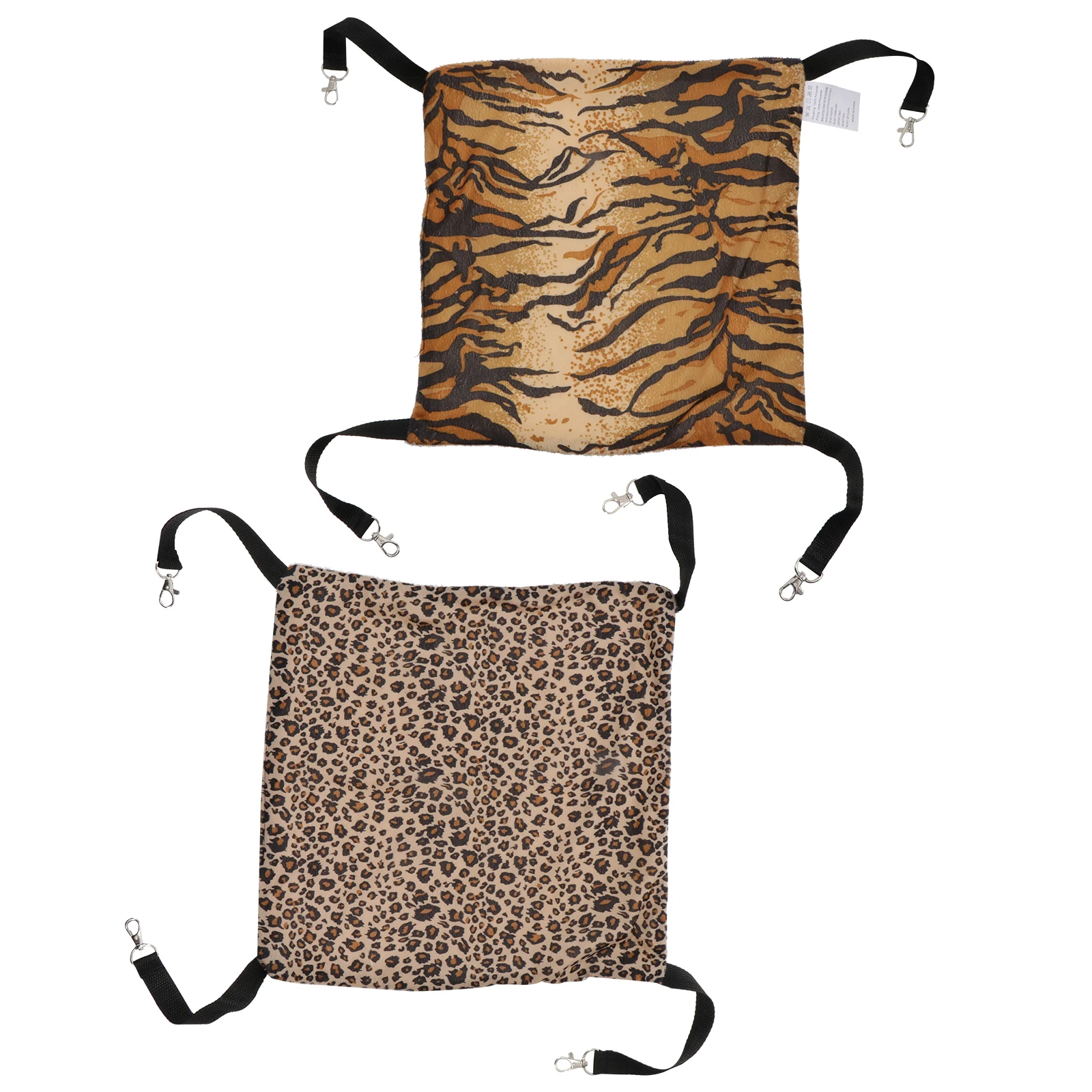 2pcs Warm Cat Bed Hanging Hammock Fleece Pad Swing Hut Pet Animal Winter Soft Durable Removable Easy Storage Space