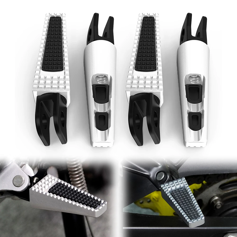 

Motorcycle Front and Rear Foot Pegs Footrests Pedal For Aprilia RS4 50 /Replica 2011-2018 RS4 125 2011-2017 Tuono125 2003-2016