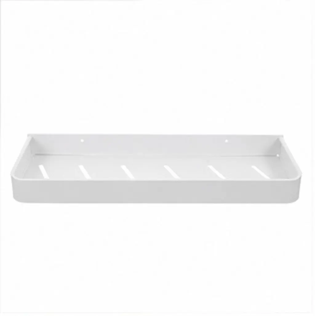 Wall Mounted Bathroom Shelf Organizer Space Aluminum Floating Shower Shelf for Shampoo Conditioner Soap Bathroom Storage Rack