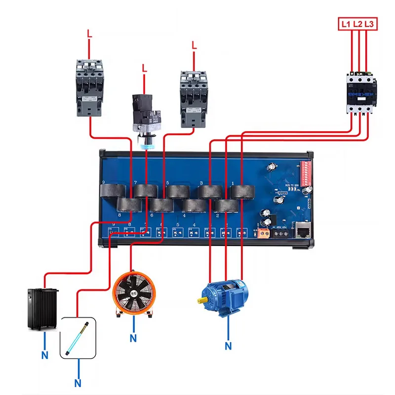 9/12 AC Current And Voltage Detection 0-50A Module Isolation RS485 Communication Acquisition Transformer