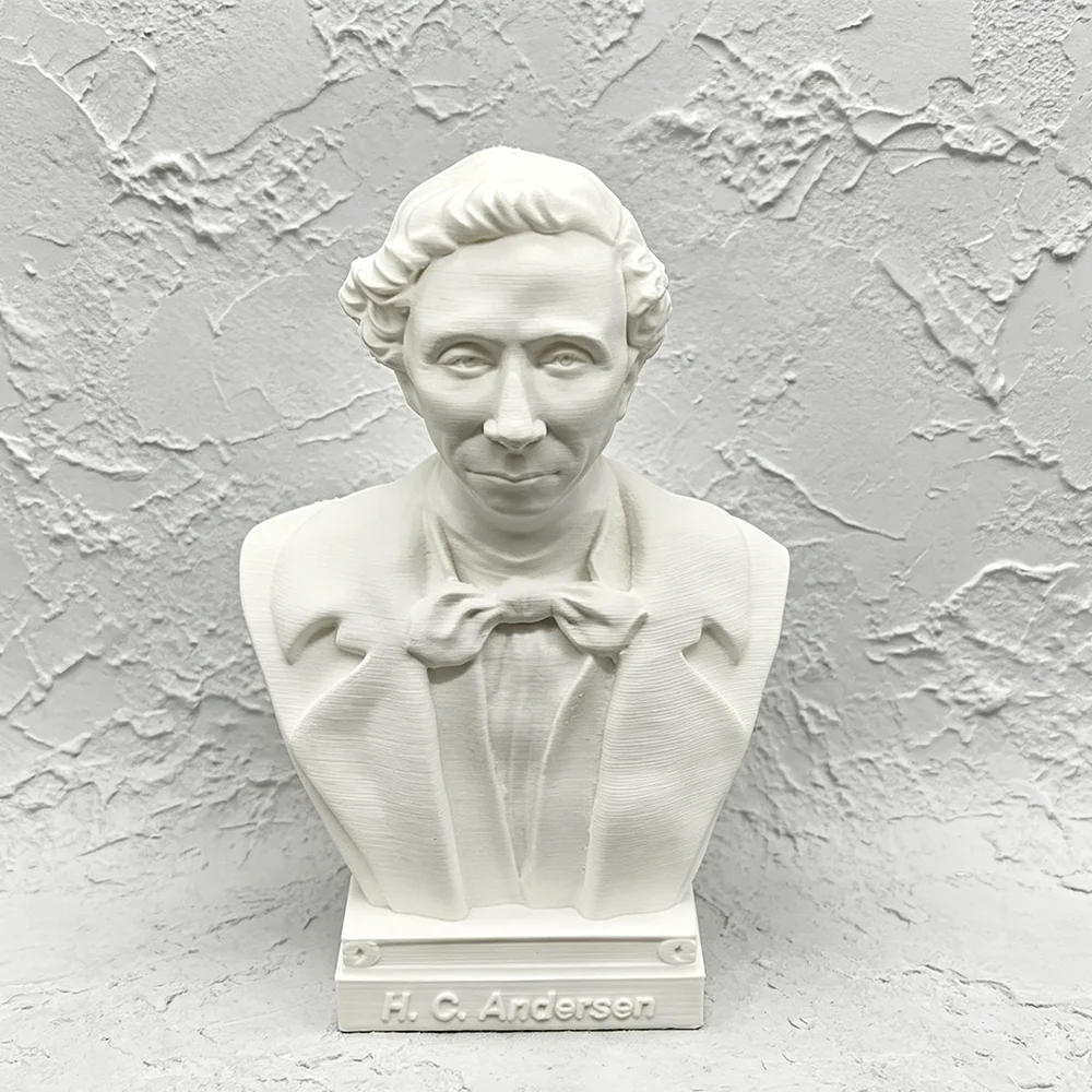 10cm/15cm/25cm Plaster Ornament Statue Model Replica of Master Writer Hans Christian Andersen for Decoration