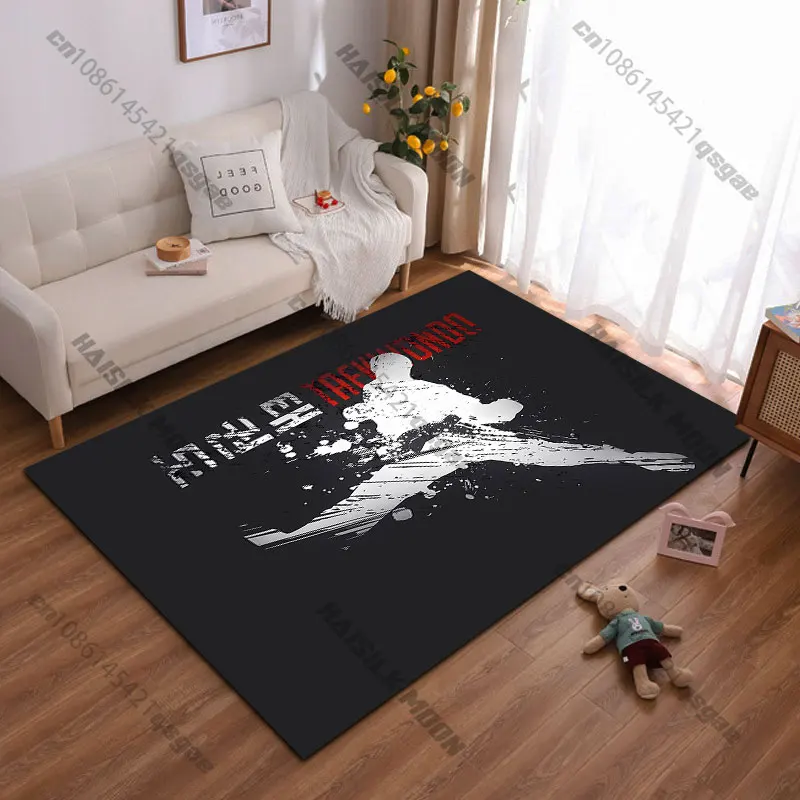 Martial arts movement dynamic energy carpet Yoga living room room decor children's crawling mat doormat area rug
