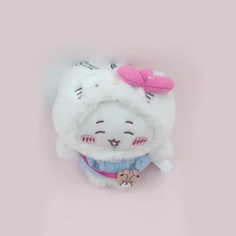 Niedlicher Cartoon-Kostüm-Kopfschmuck Yiji Usagi Hachiware Plüschtier-Anhänger Taschenaccessoire Kinderfest-Geschenk – Detail 7