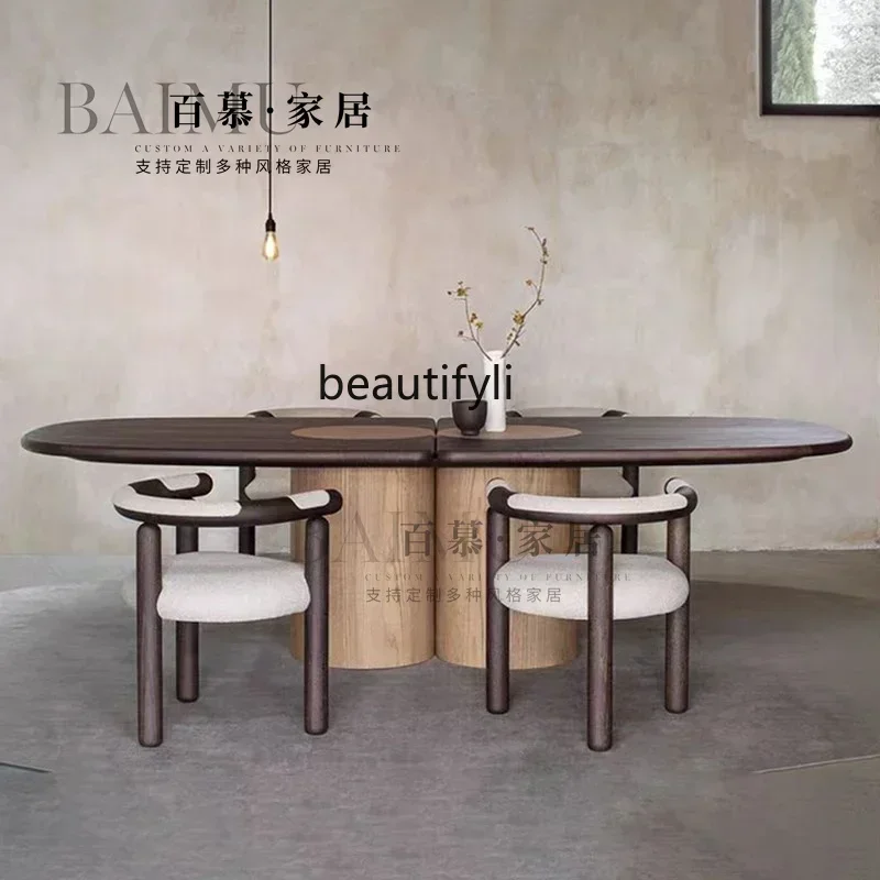 

SS ss7486 Modern minimalist designer leisure chair Chinese solid wood home creative panda chair restaurant back armchair