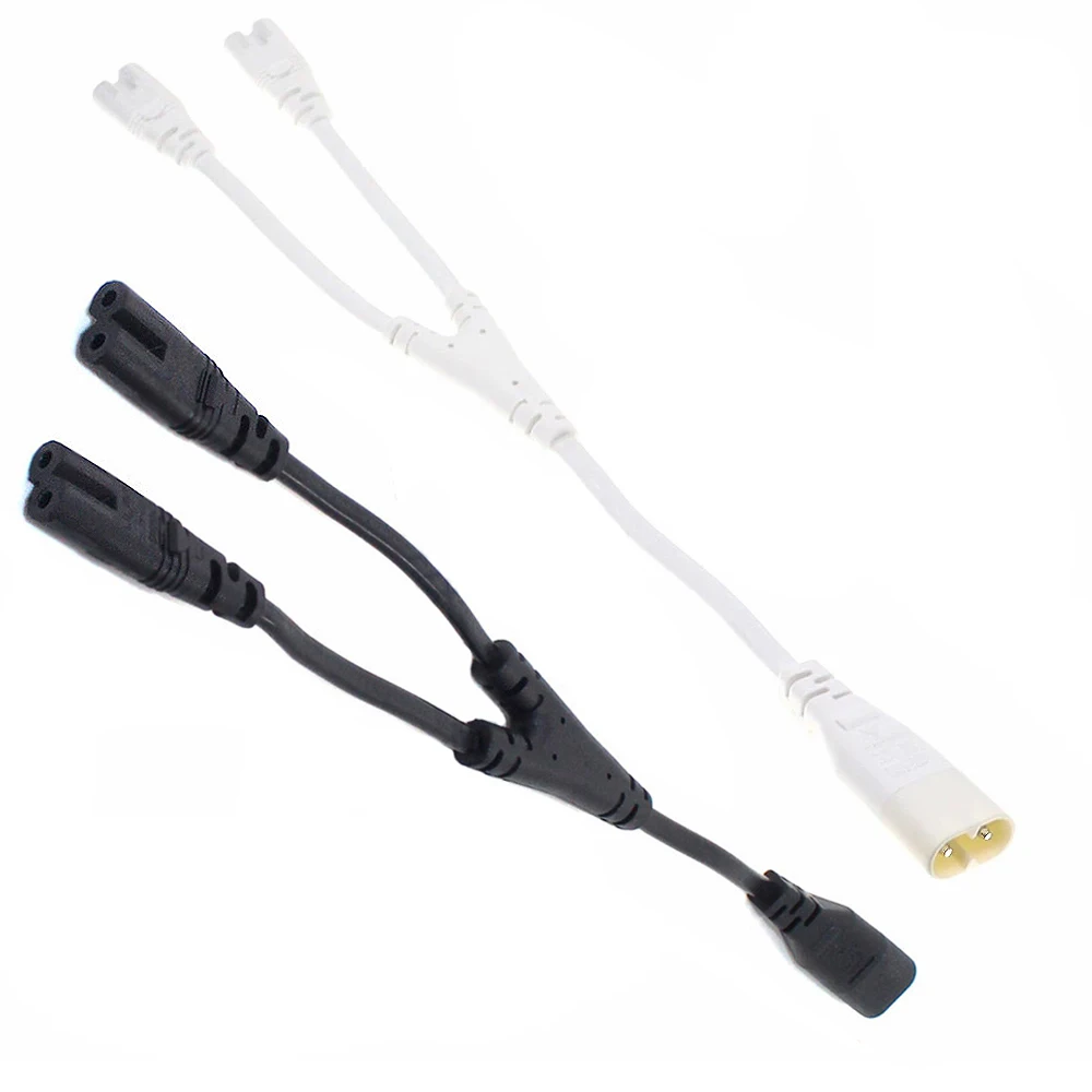 

IEC 320 C8 Plug to C7 Receptacle Male to Female Extension Power Supply Main Adapter Cable White/black Color