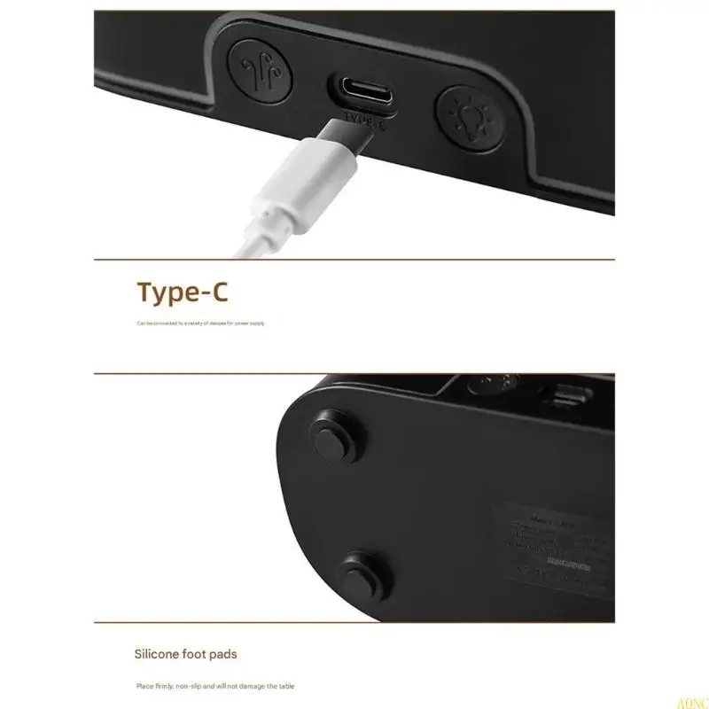 جهاز ترطيب غير مسموع حديث A0NC مع صور محاكاة للنار وعمل هادئ لمزاج غرفة المعيشة #2