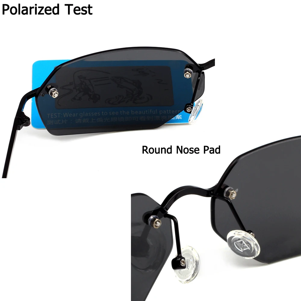 Cool The Matrix Neo Style Polarized Sunglasses Men Fashion Ultralight Rimless Driving Brand Design Sun Glasses External Sunshade