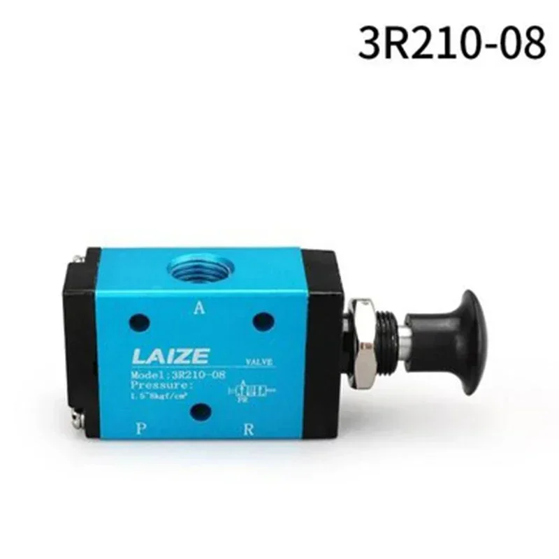 New Pneumatic Switch Manual Valve 3R210-08 Hand Push Pull  Mechanical  Cylinder Control