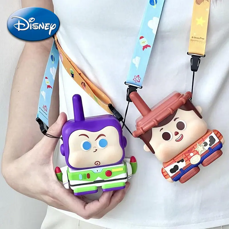 

Original 2pcs Disney Walkie Talkie Kids Toy Story Figure Buzz Lightyear Woody Interaction Intercom Communication Christmas Gifts