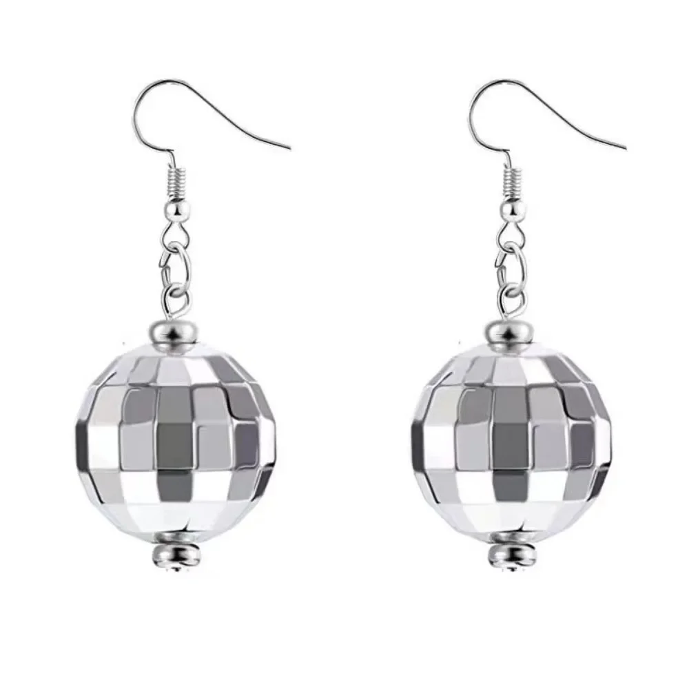 Exquisite, Creative, Festival Party Gift Jewelry - Stylish Retro Disco Ball Pendant Earrings
