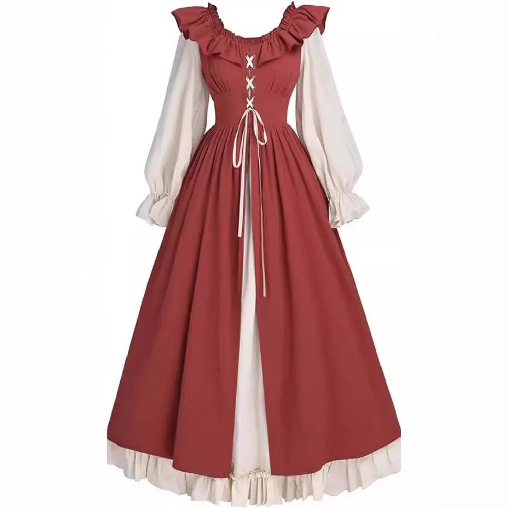 Vestido Estilo Victoriano Medieval Renacentista Vintage para Mujer, Disfraz de Hada Irlandesa para Halloween, Carnaval, Cosplay 2026