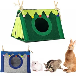 Tente en feutre pour petit animal de compagnie, accent de lapin, maison de hamster, grand overd'Inde, accessoires de lit pour petits animaux