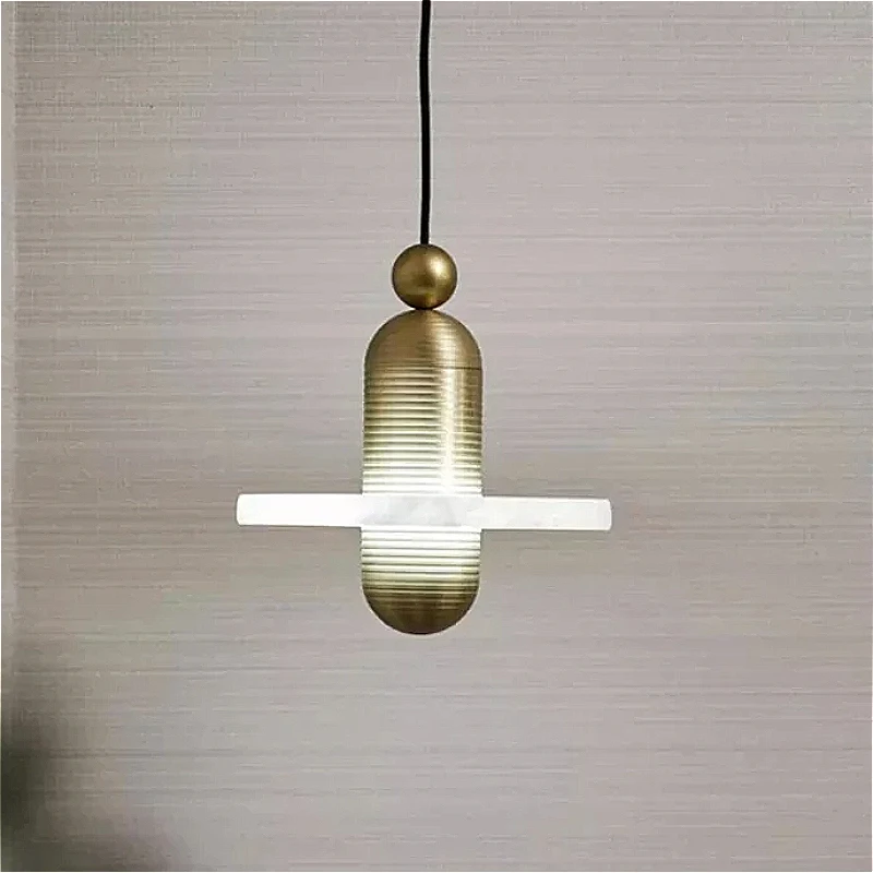 

Luxury Marble Pendant Lamps Metal Chandelier Bedroom Parlor Bar Restaurant Room Decor Nordic Style Decoration LED Hanging Lights