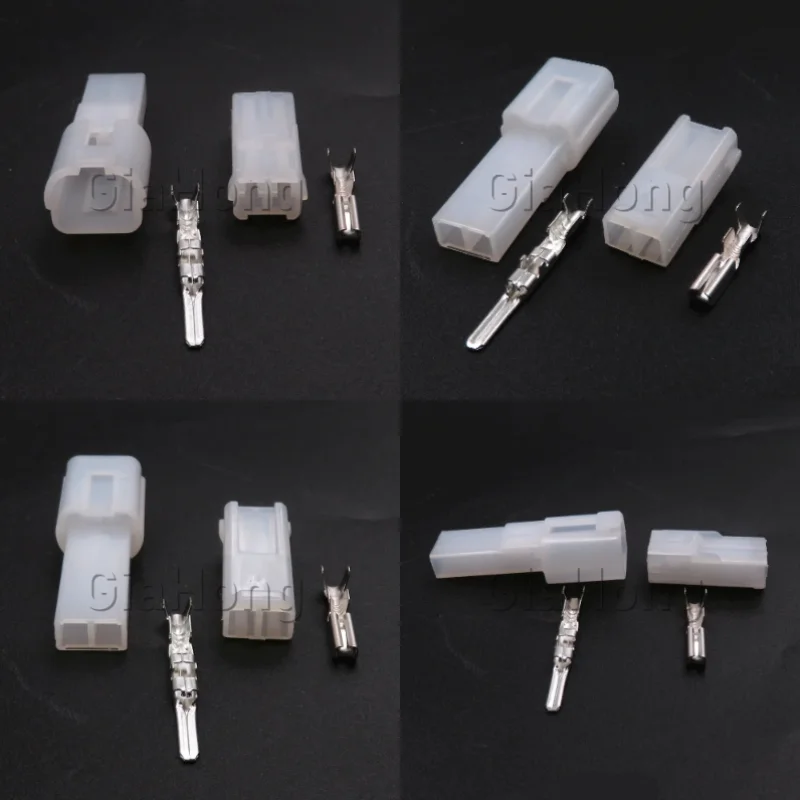 1 Set 2 Ways 7123-1520 Car AC Assembly Wire Cable Socket 7122-1520 Auto Tweeter Audio Electrical Connector MG620074