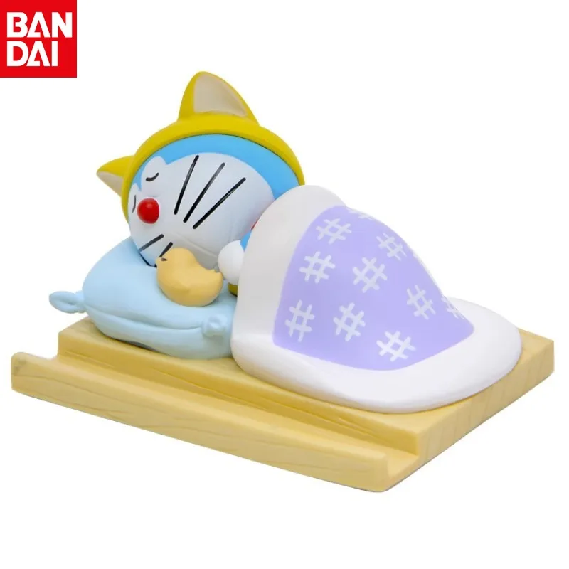 

Genuine BANDAI Doraemon Mobile Phone Seat Car Accessories Action Figures Model Gashapon Anime Figures Collection Gifts Toys