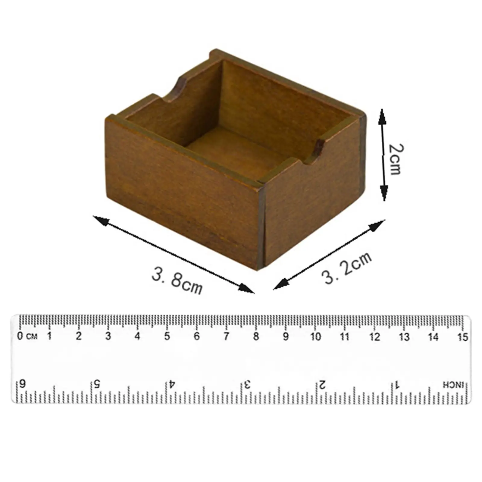 Cesta madeira para casa de bonecas, 4 peças, escala 1/12, modelo móveis, bjd