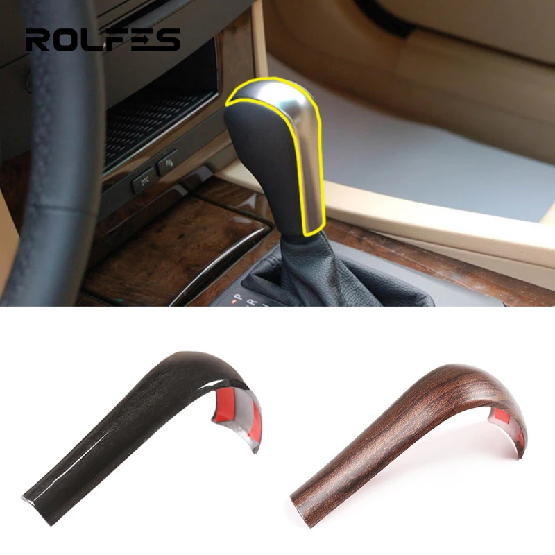 

ROLFES For BMW 5 Series 2004-2006 Interior Central Control Gear Shift Knob Head Cover Protective Trim