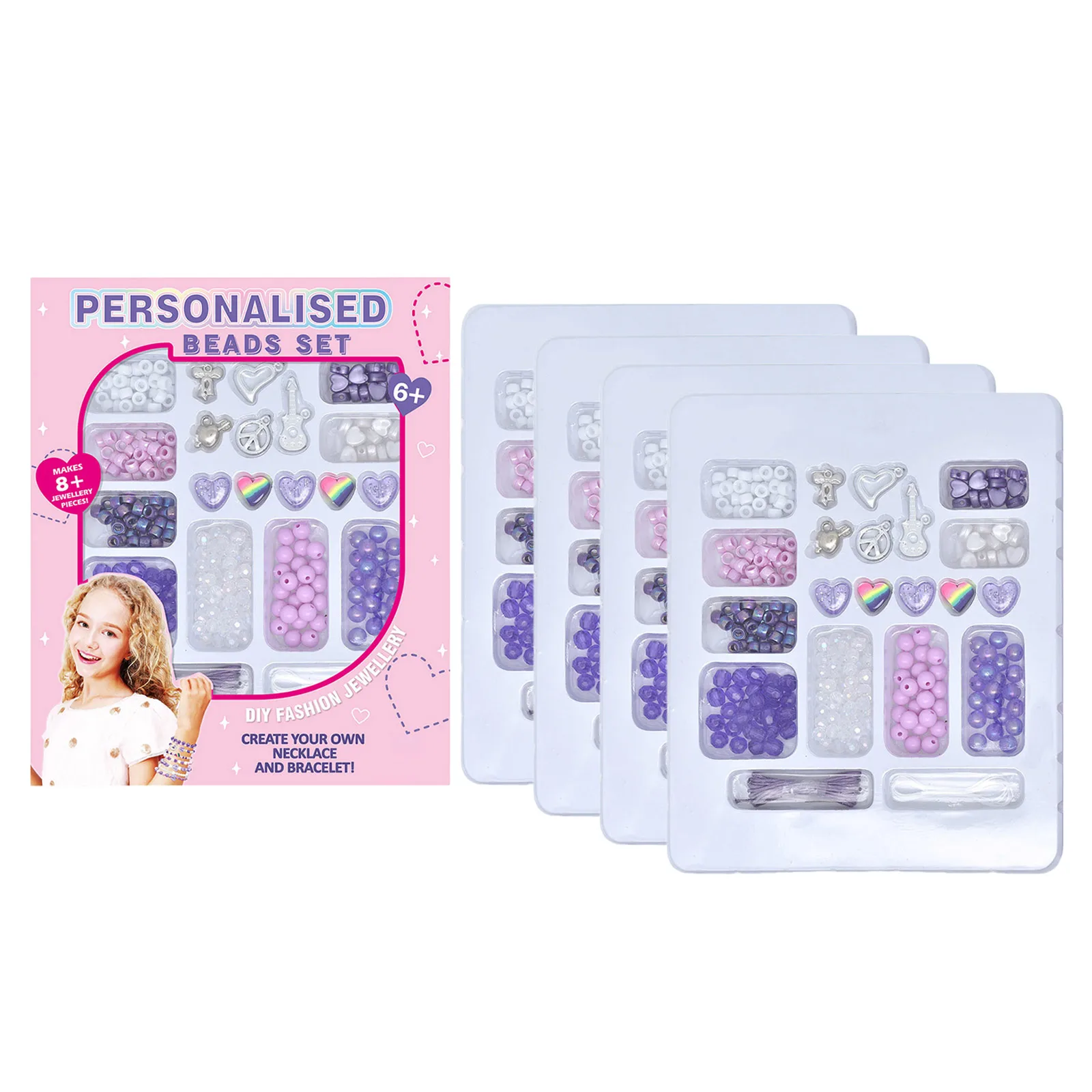 성인 및 청소년을 위한 DIY 우정 팔찌 키트 |   레터 비즈 참을 사용한 보석 만들기 공예 창의적인 생일 공예 세트