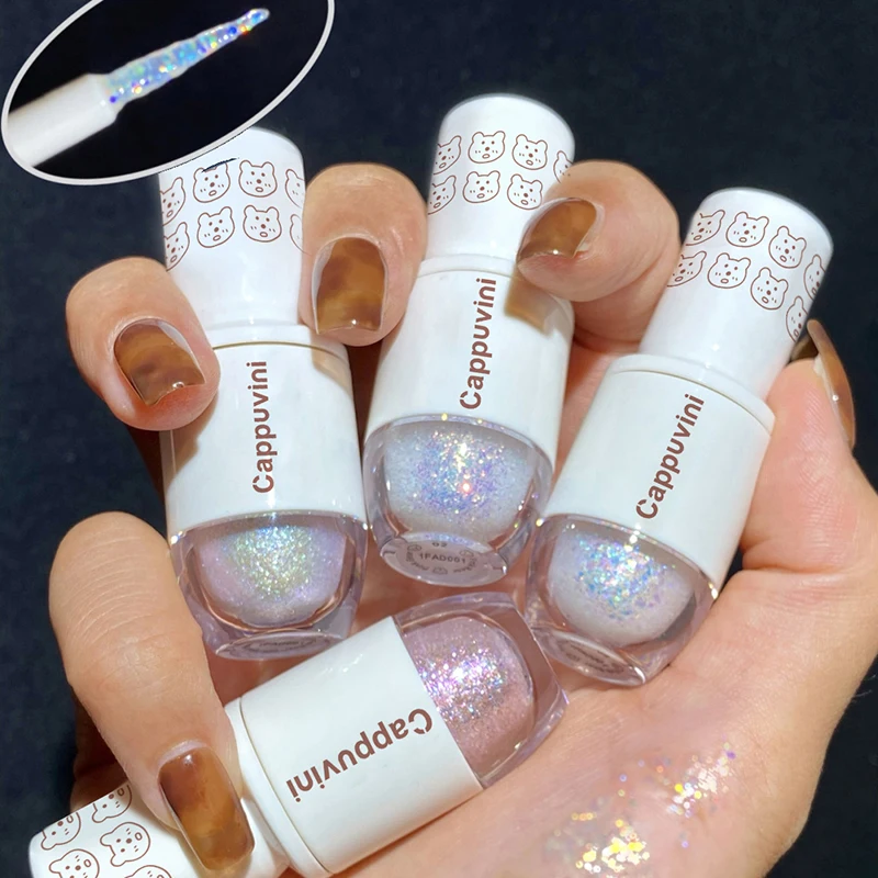 【Cappuvini】Ball Teardrop Liquid Eyeshadow Augen-Make-up Lying Silkworm Pearl Super Sparkle High Gloss Glitter Fine Glitter Powder