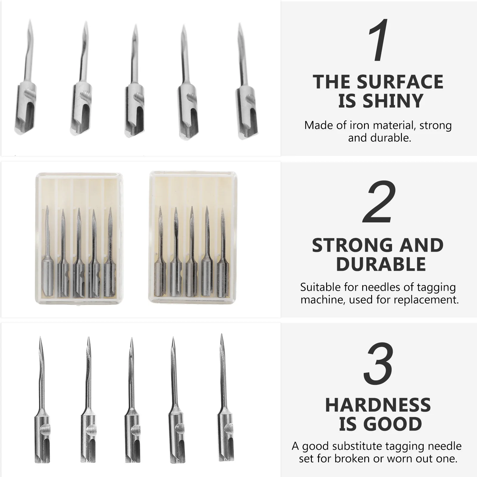 

10pcs Tagging Needles Iron Replacement Label Attacher Umbrella Needle Clothing Pricing Machine Parts Accessories
