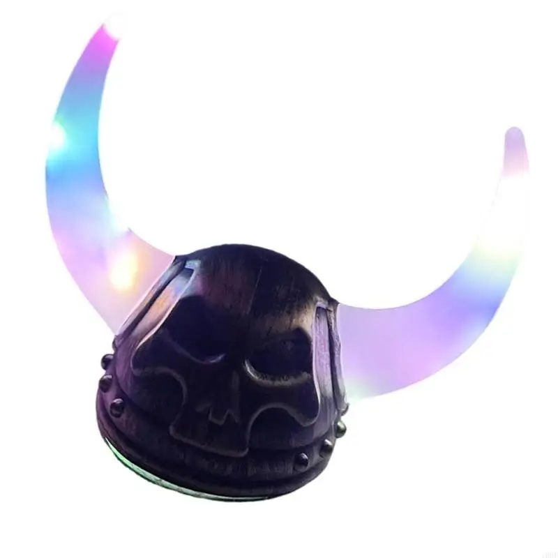 Cascos medievales edad con cuernos, sombrero soldado Berserker plástico, sombrero guerrero, juguete,