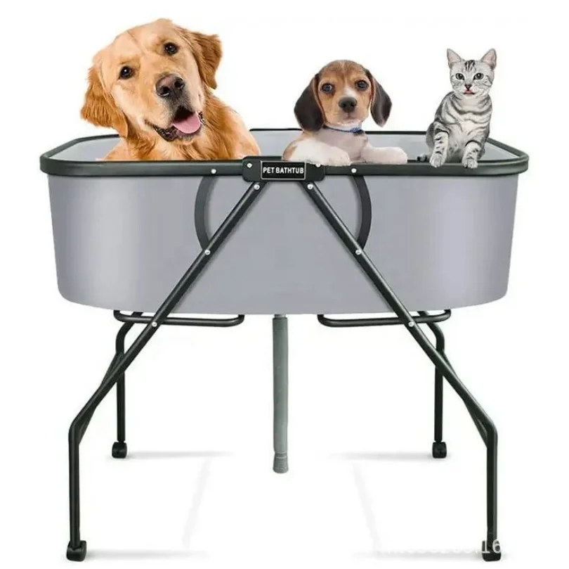 

Wholesale Custom Foldable Pet Grooming Bathtub Portable Dog Cat Washing Bath Tub Station