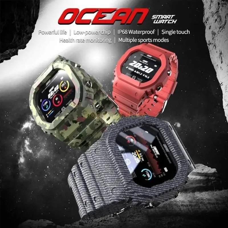 

F62C Ocean Sports Watch Waterproof Heart Rate Blood Pressure Monitoring for Smart Wat