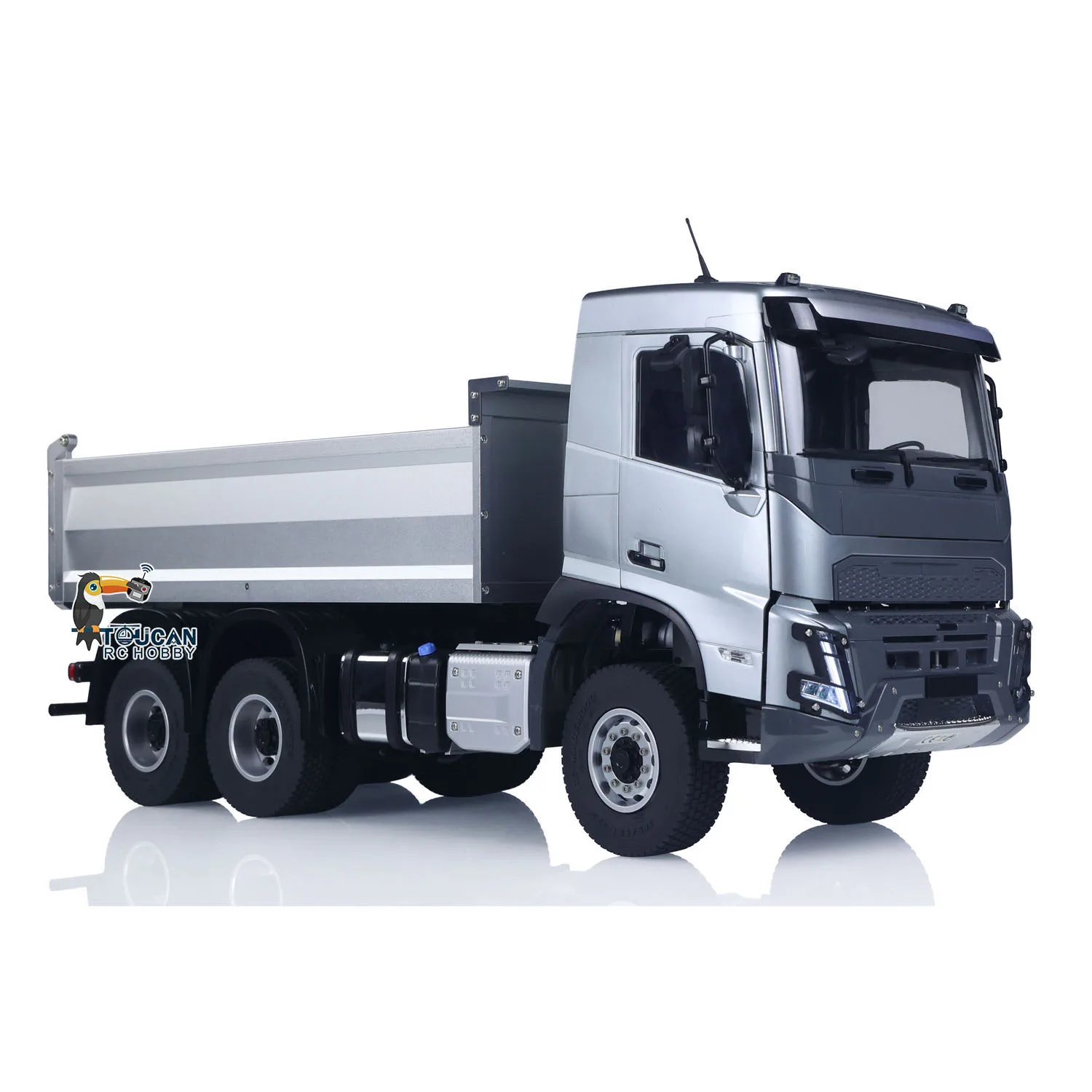 1/14 DoubleE E015 001 RC Autocarro con cassone ribaltabile RTR 6X4 Sollevamento elettrico RC ribaltabile VO Alberi di trasmissione in metallo Telaio Modello di veicolo per ragazzi