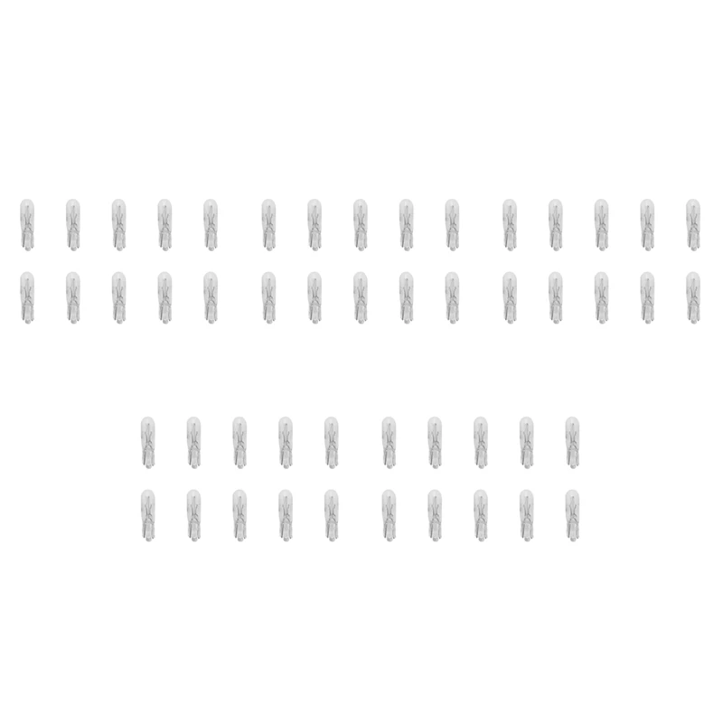 50 قطعة T5 17 86 206 286 لمبة الهالوجين لوحة أداة السيارة مصباح السيارات إسفين لوحة القيادة مصباح 1.2 واط 12 فولت مصدر الضوء الأبيض الدافئ #1