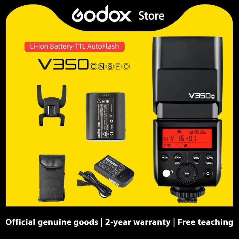 Godox V350 Speedlite V350C V350N V350S TTL HSS Camera Flash Wbudowana bateria litowa do Fujifilm Fuji Sony Nikon Canon Olympus