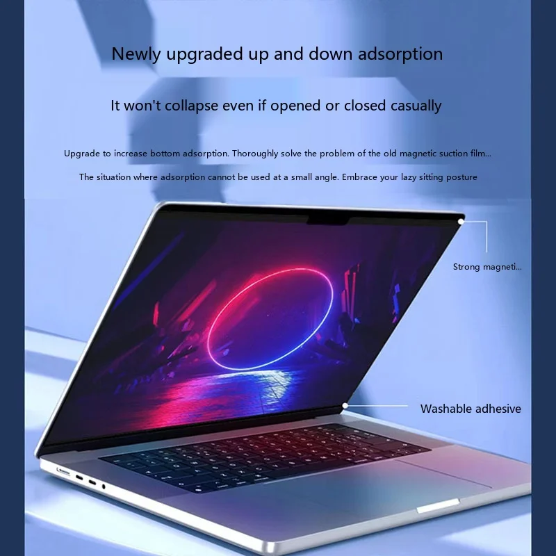 Magnetischer Anti-Blaulicht-Bildschirmschutz für MacBook 13-16 Zoll Wiederverwendbare Augenschutzfolie – Detail 4