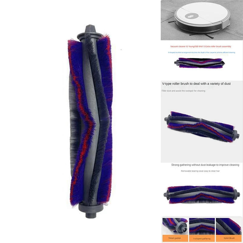 Repuesto de cepillo principal para Robot aspirador Midea S8, S8 +, M71cni10, M7PRO, K50, I50PROK70, S9, S9