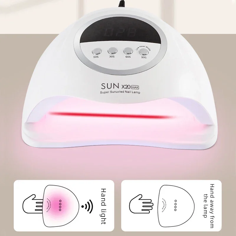 320W UV LED Lamp For Nail Manicure 72 LEDS Professional Gel Polish Drying Lamps With Timer Auto Sensor Equipment Tools