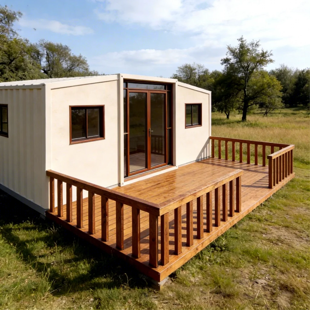 Double-Wing Foldable Expandable Container House High Strength Galvanized Steel Frame Waterproof Fireproof Customized Design