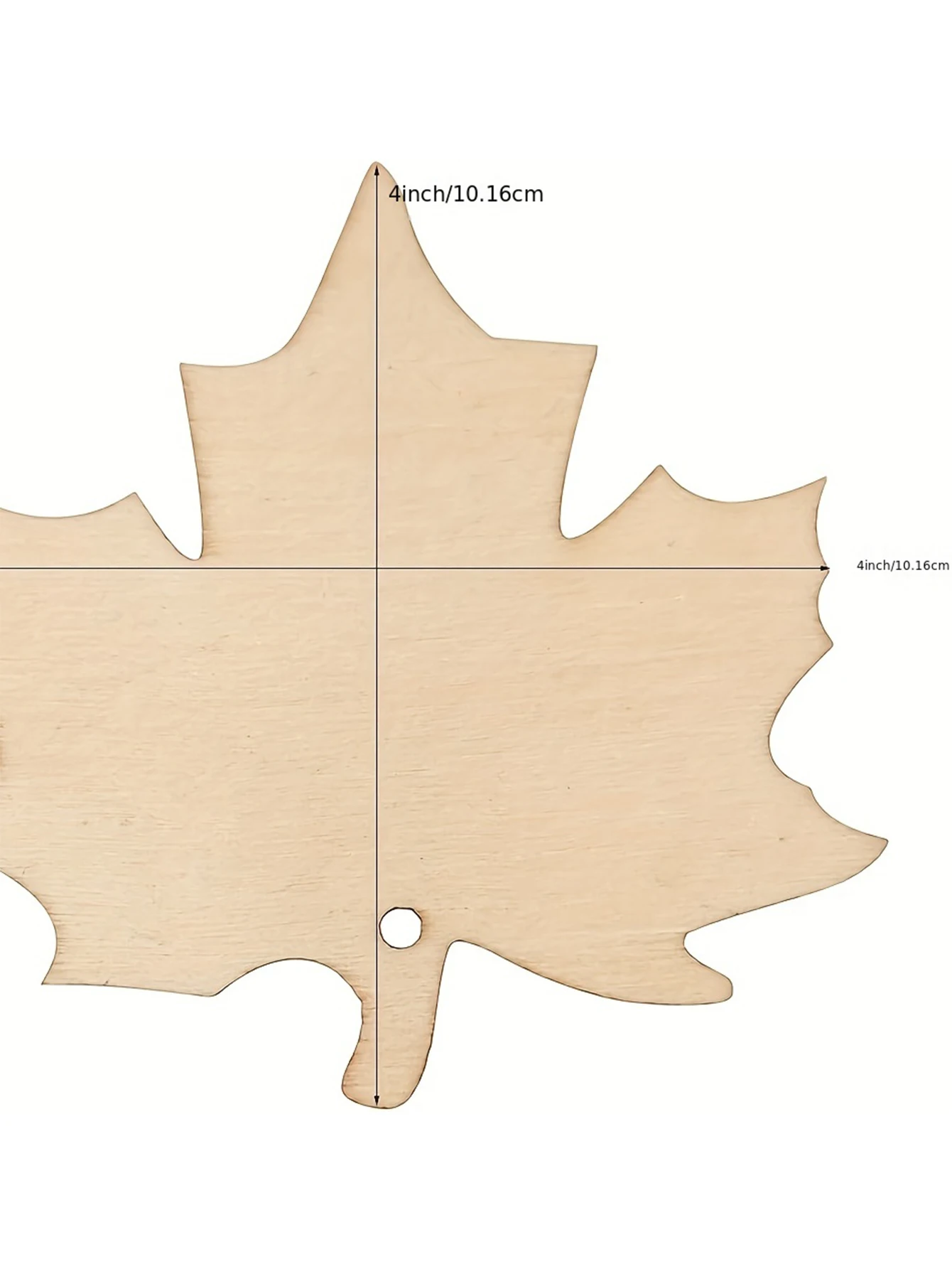 10Pcs Wood Maple Leaf Cutouts Unfinished Wooden Hanging Ornaments DIY Craft Gift Tags for Thanksgiving Home Party Decoration