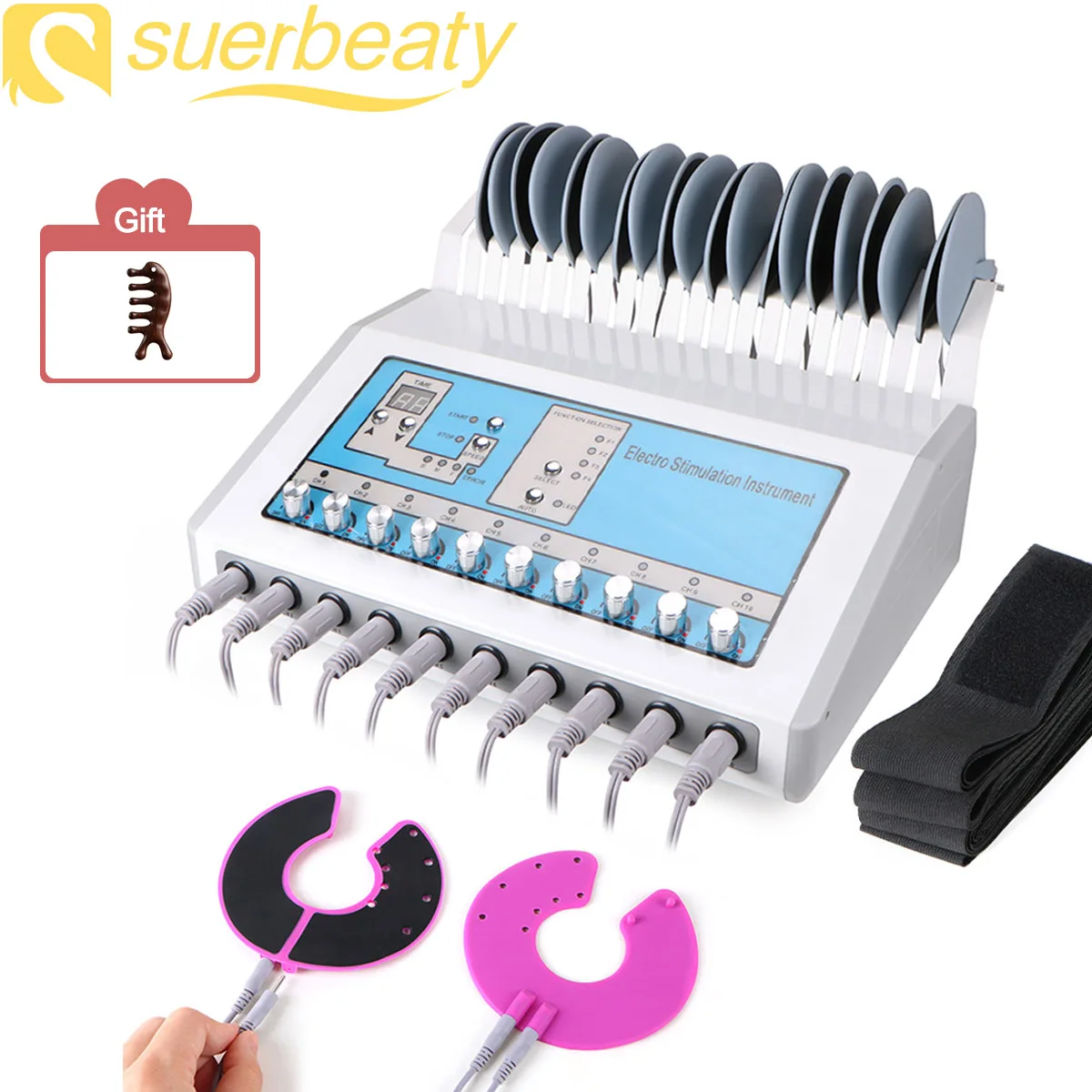 

2in1 EMS Bio Microcurrent Treatment Body Slimming Machine With Bio Pulse Pads