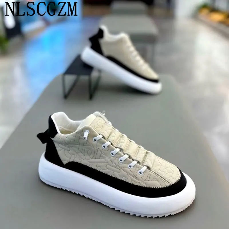 Leather Shoes for Men Luxury Sneakers Casual Shoes for Men Fashion Shoes Men Italiano Casuales Office 2024 Zapatillas De Hombre