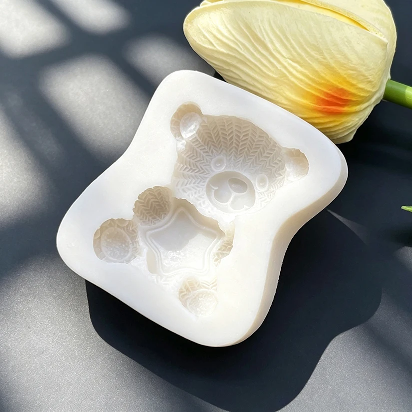 Bear Star Silicone Sugarcraft Mold Cookie Cupcake Chocolate Baking Mold Fondant Cake Decorating Tools