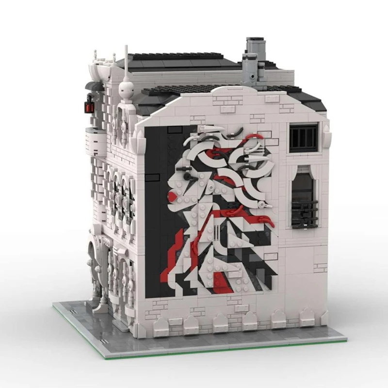 مجموعة بناء جدارية من 1742 قطعة، تصميم إبداعي شعبي قابل للتخصيص، لعبة تجميع تقنية للهدايا