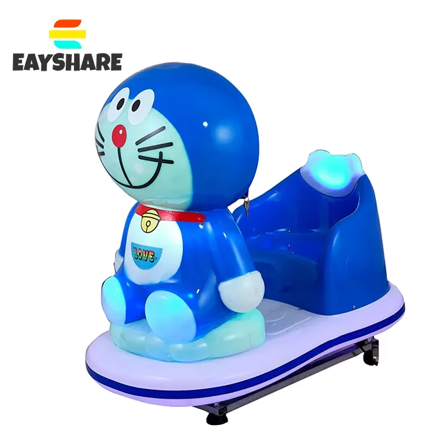 Indoor Ride Muntautomaat Beweegbare Cartoon Kiddie Rides Tiger Car Swing Schommelmachine