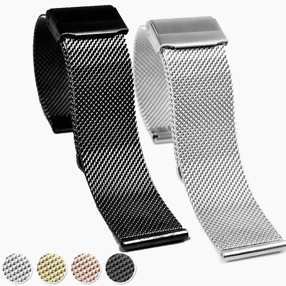 Milanese Uhrenarmband 12mm 14mm 16mm 18mm 20mm 22mm Herren Damen Universal Edelstahl Metall Uhrenarmband Armband