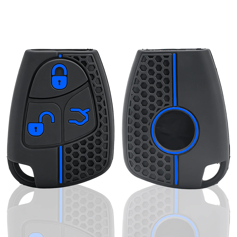 Silicone Car Key Cover Bag Shell Case Keychain Protector for Mercedes Benz C B E Class W203 W211 W204 YU BN CLS CLK Accessories