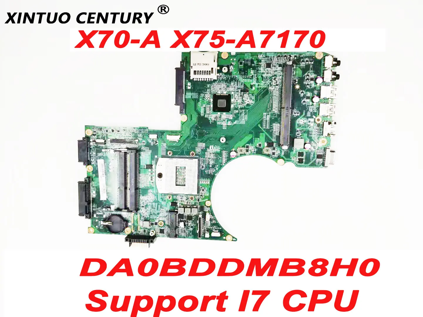 A000240360 DA0BDDMB8H0 motherboard for Toshiba Qosmio X70 X70-A X75 X75-A7170 laptop motherboard with SR17D support I7 CPU DDR3